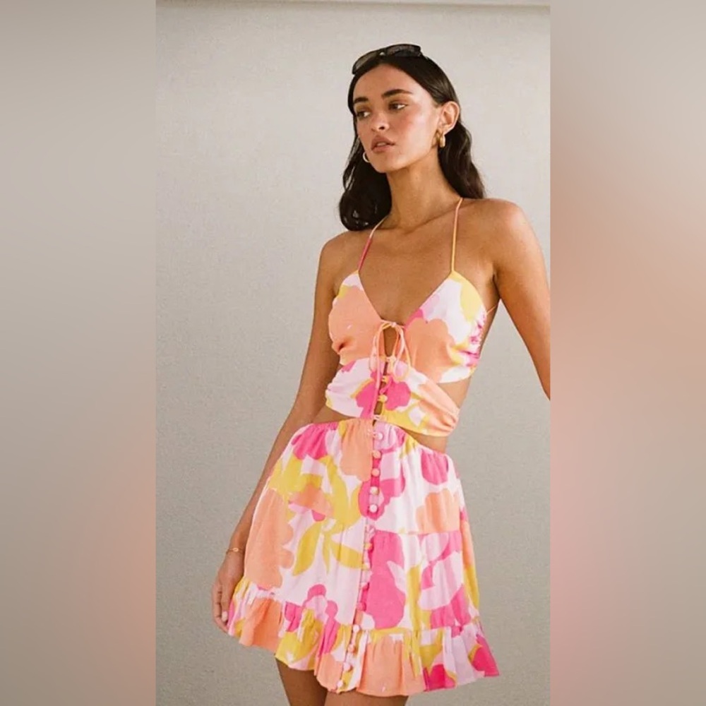 Sabo Skirt Backless Cecily Dress - Nectar Floral